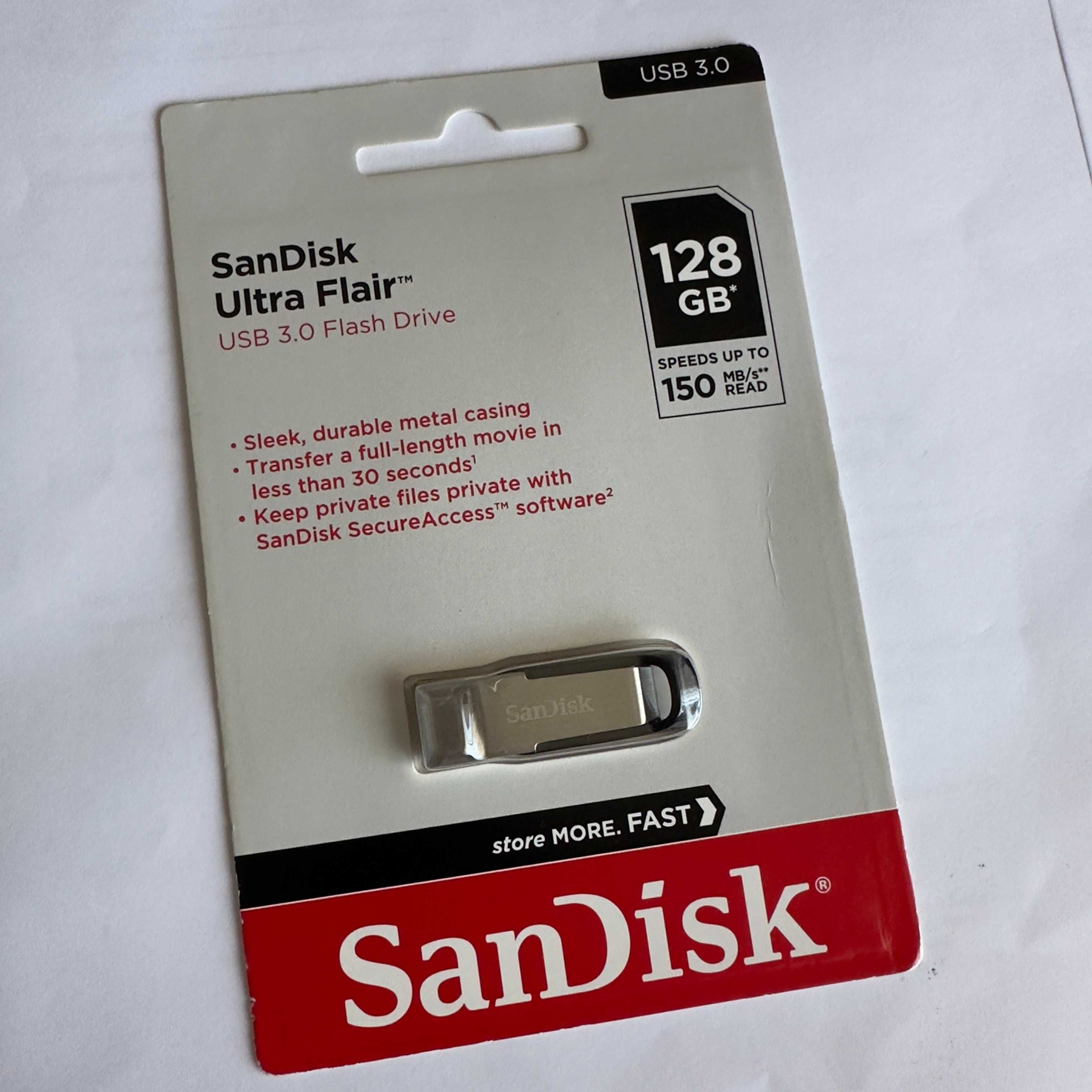 Pen SanDisk Ultra Flair USB 3.0 de 128 GB