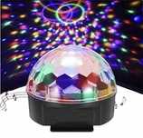Kula DISCO LED Kula Dyskotekowa PILOT Projektor Głośnik USB RGB SD MP
