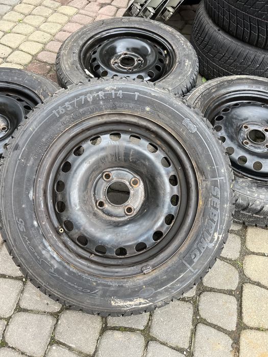 Диски жилізо з резиною Citigo Škoda R14 5j ET35 165/70/14 KBA43815