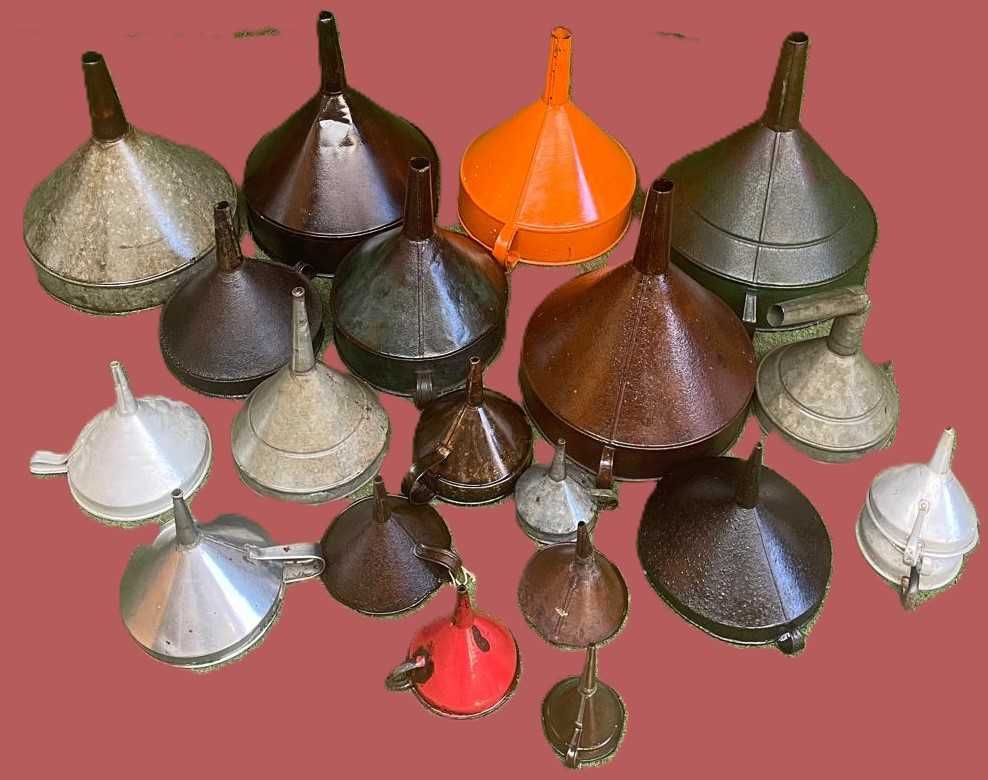 Funil antigos, funis de adega e de cozinha