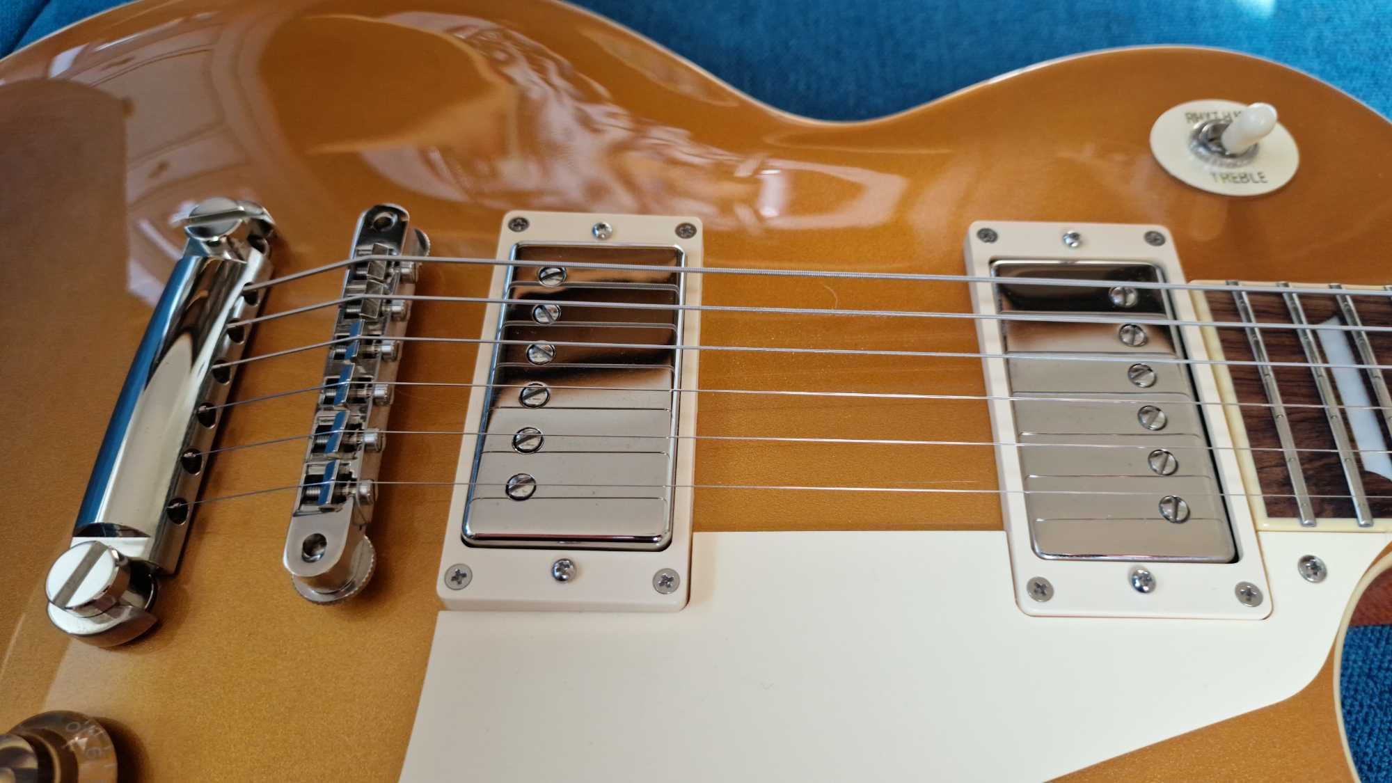 gitara ESP Edwards E-LP-125SD Gold Top, idealny stan,  Made in Japan
