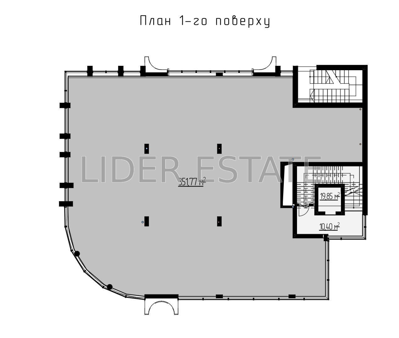 Продаж офісу 1/3 поверху, 1400 м² в Ужгороді