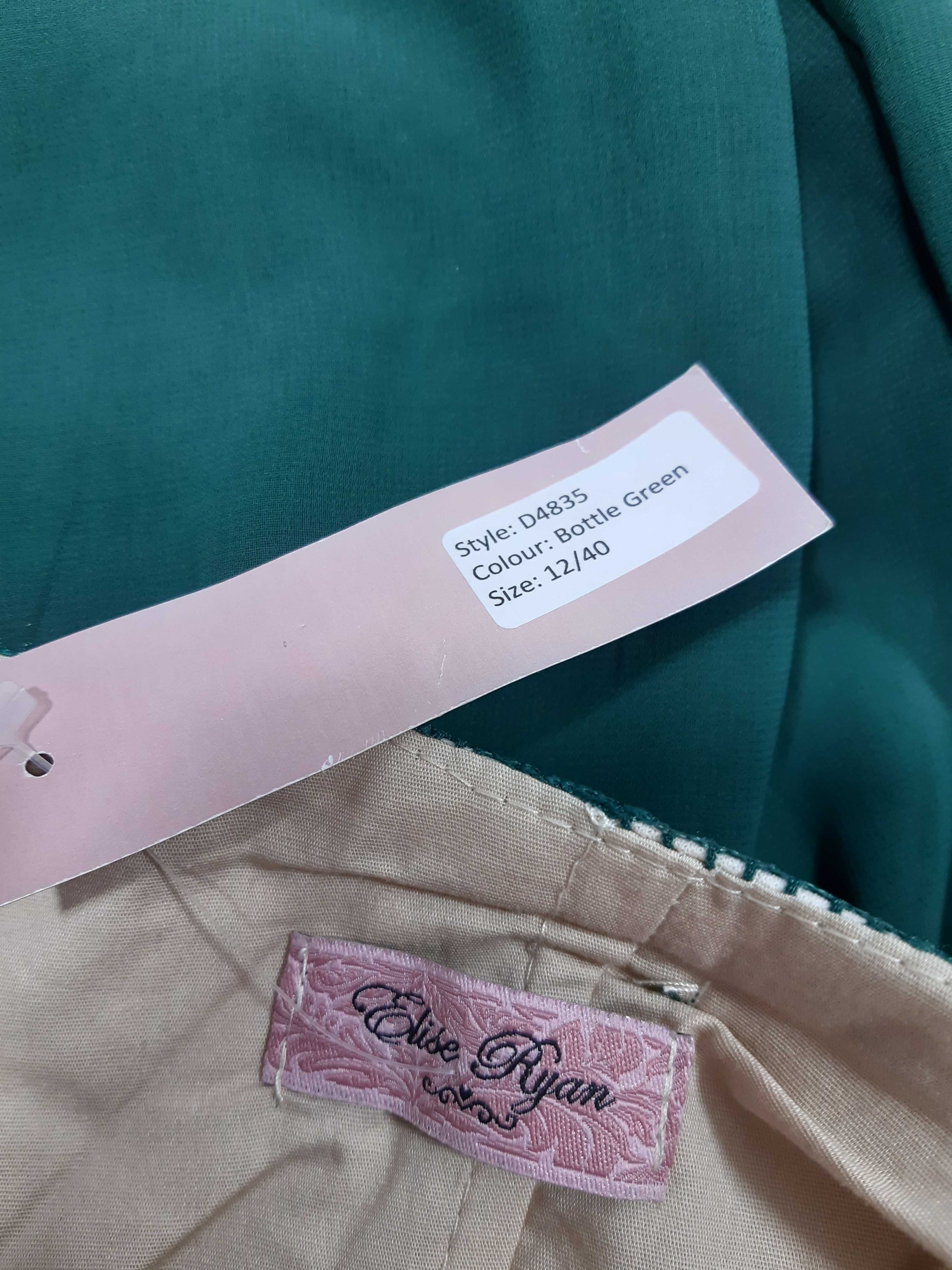 Nowa elegancka zielona wieczorowa długa sukienka Elise Ryan 38,M/40,L