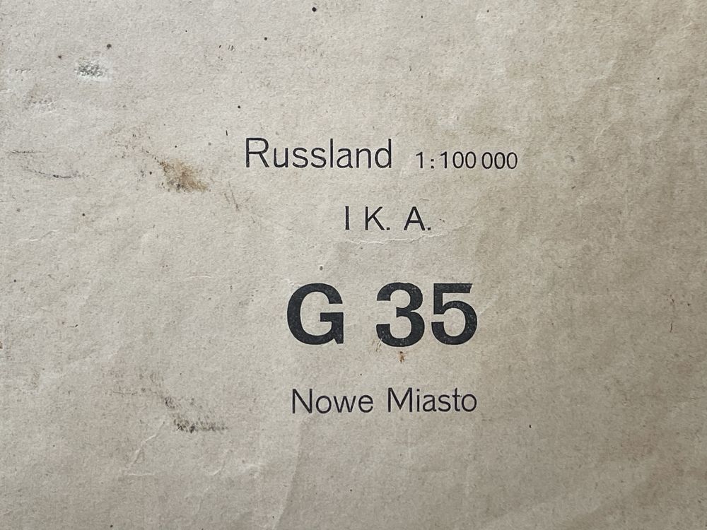 Nowe Miasto Stara Mapa Rosyjska 1914