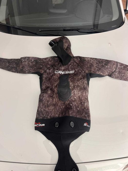 Fato de caça submarina Cressi 2 peças – Tamanho M, impecável