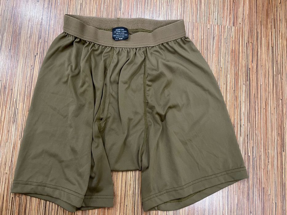 SEKRI Polartec ECWCS PCU Level 1 T-Shirt+Boxer, Coyote Brown, L-Long.