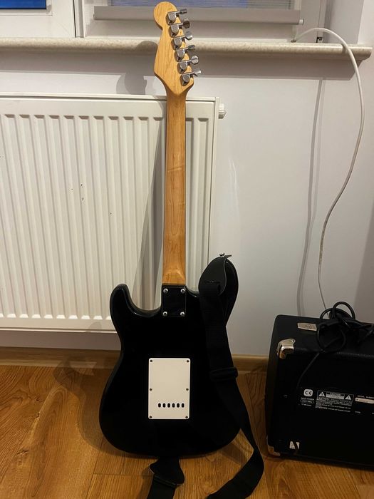 Gitara elektryczna Collins Rockguitar wzmacniacz Johnson