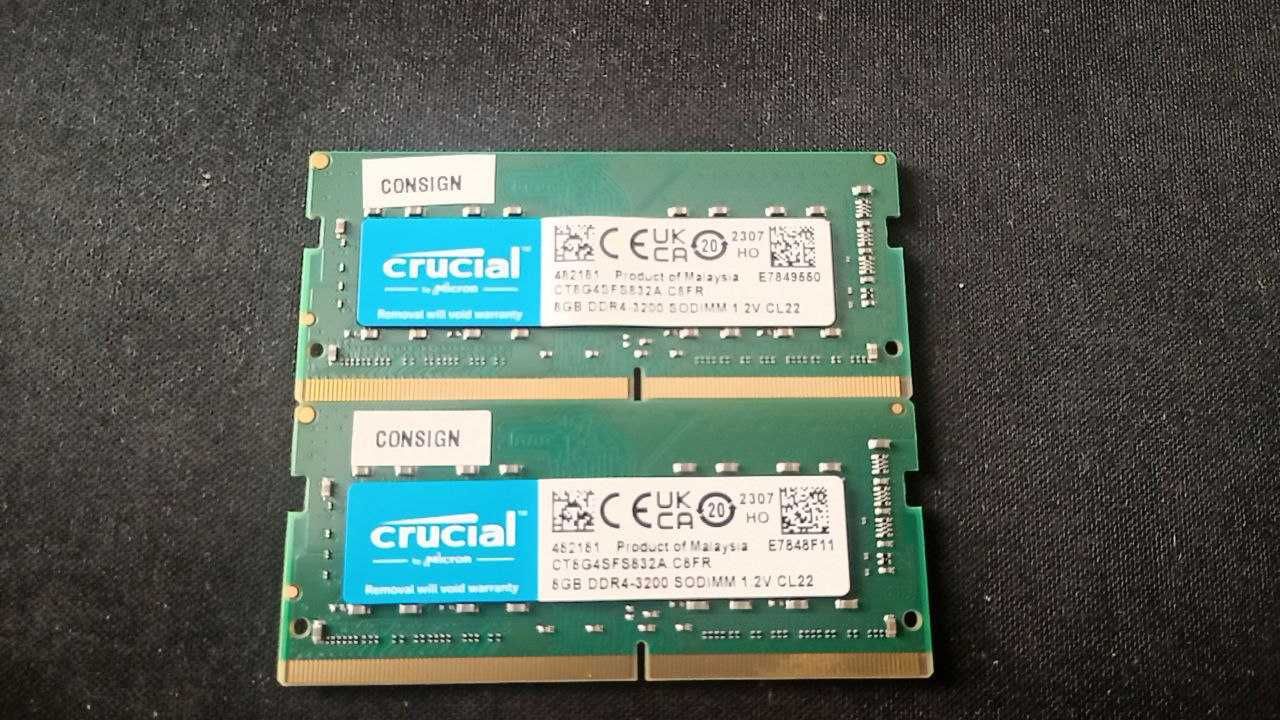 Podwójna pamięć RAM do laptopa 8 GB DDR4-3200 SO DIMM 1.2 V CL22