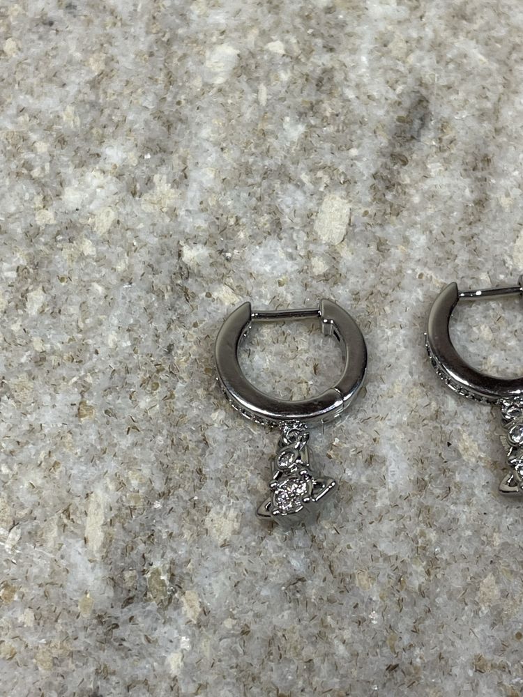 Vivienne Westwood Saturn Ring Earrings сережки серьги