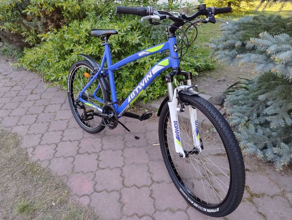 Alu 26' L Btwin MTB górski z amortyzatorem aluminiowy rower rama L