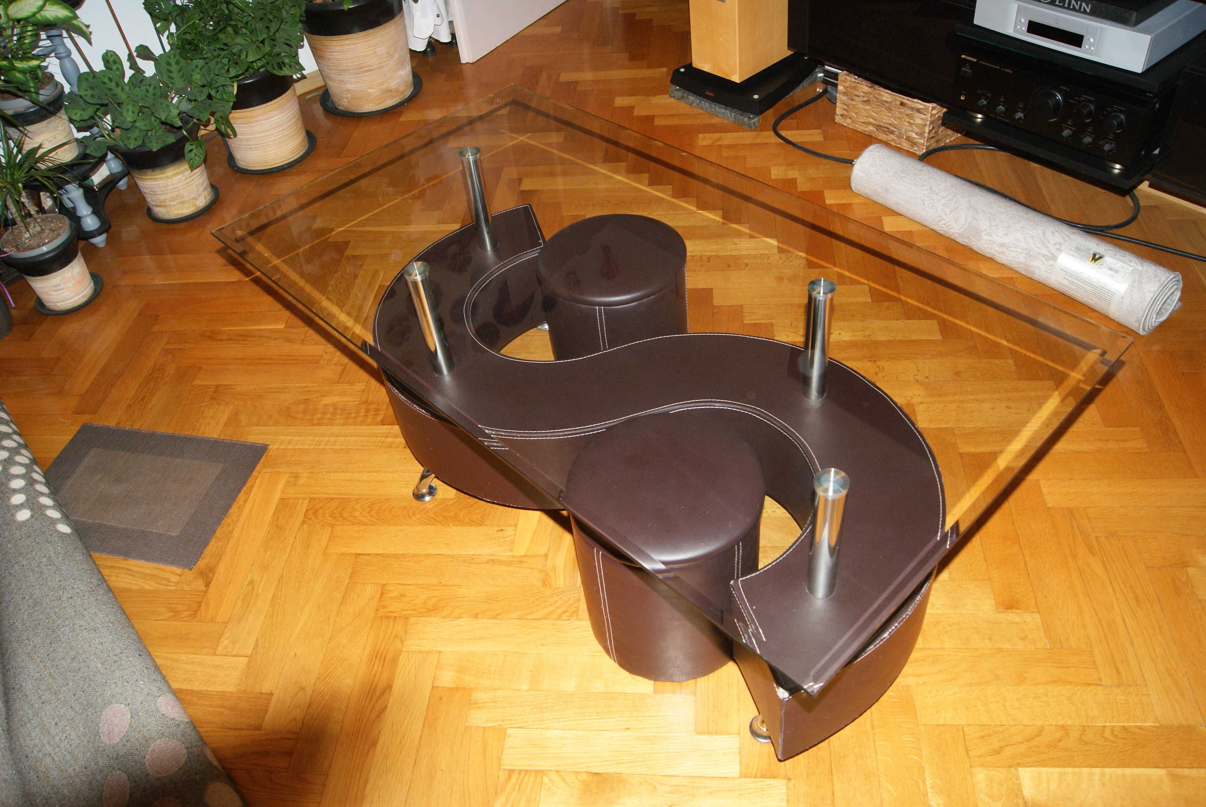 Stolik kawowy szklany - nowoczesny design.