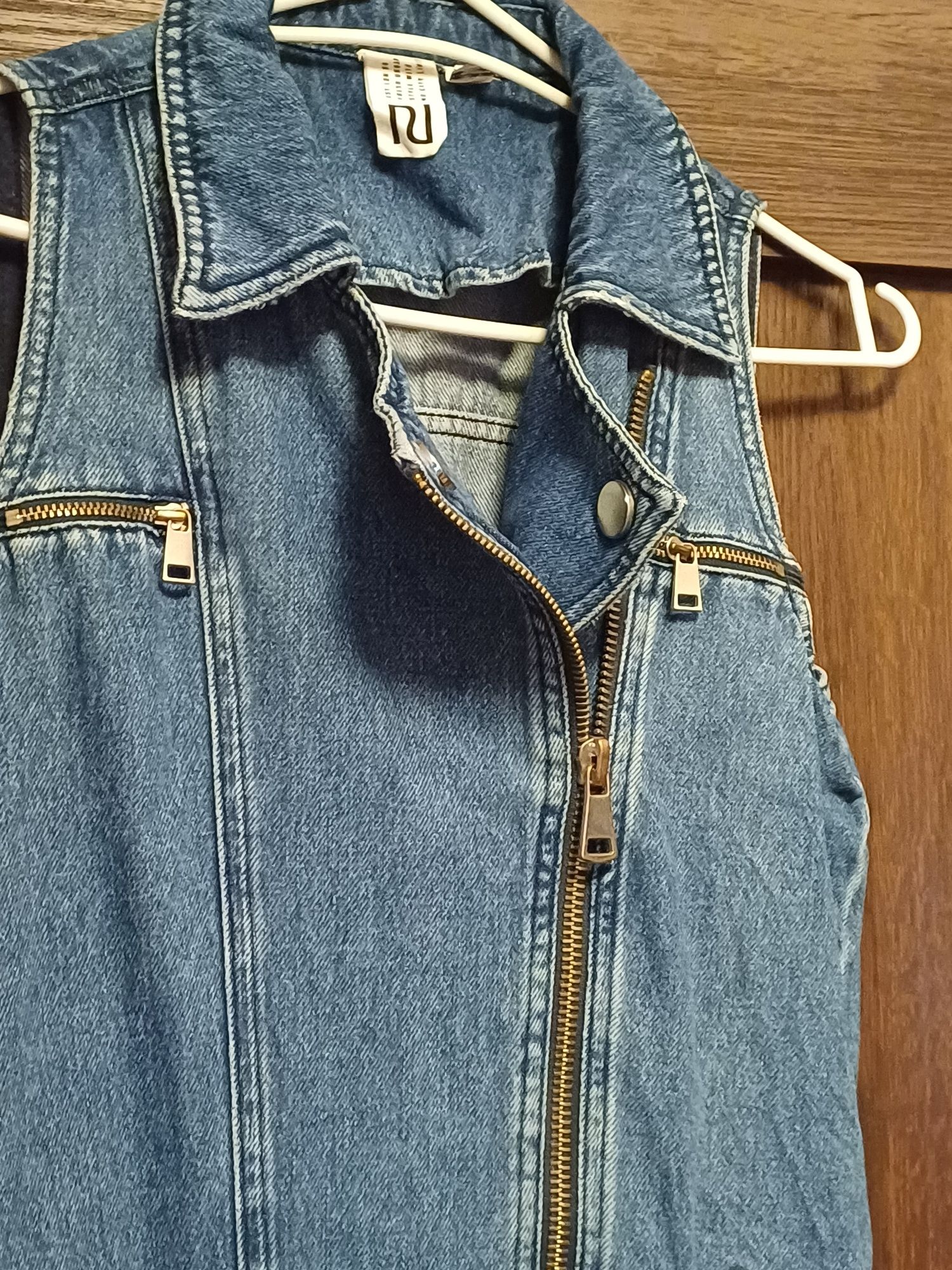 Jeansowa sukienka River Island 36, midi