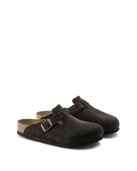 Сабо Birkenstock Boston Soft Footbed Suede Leather Mocha