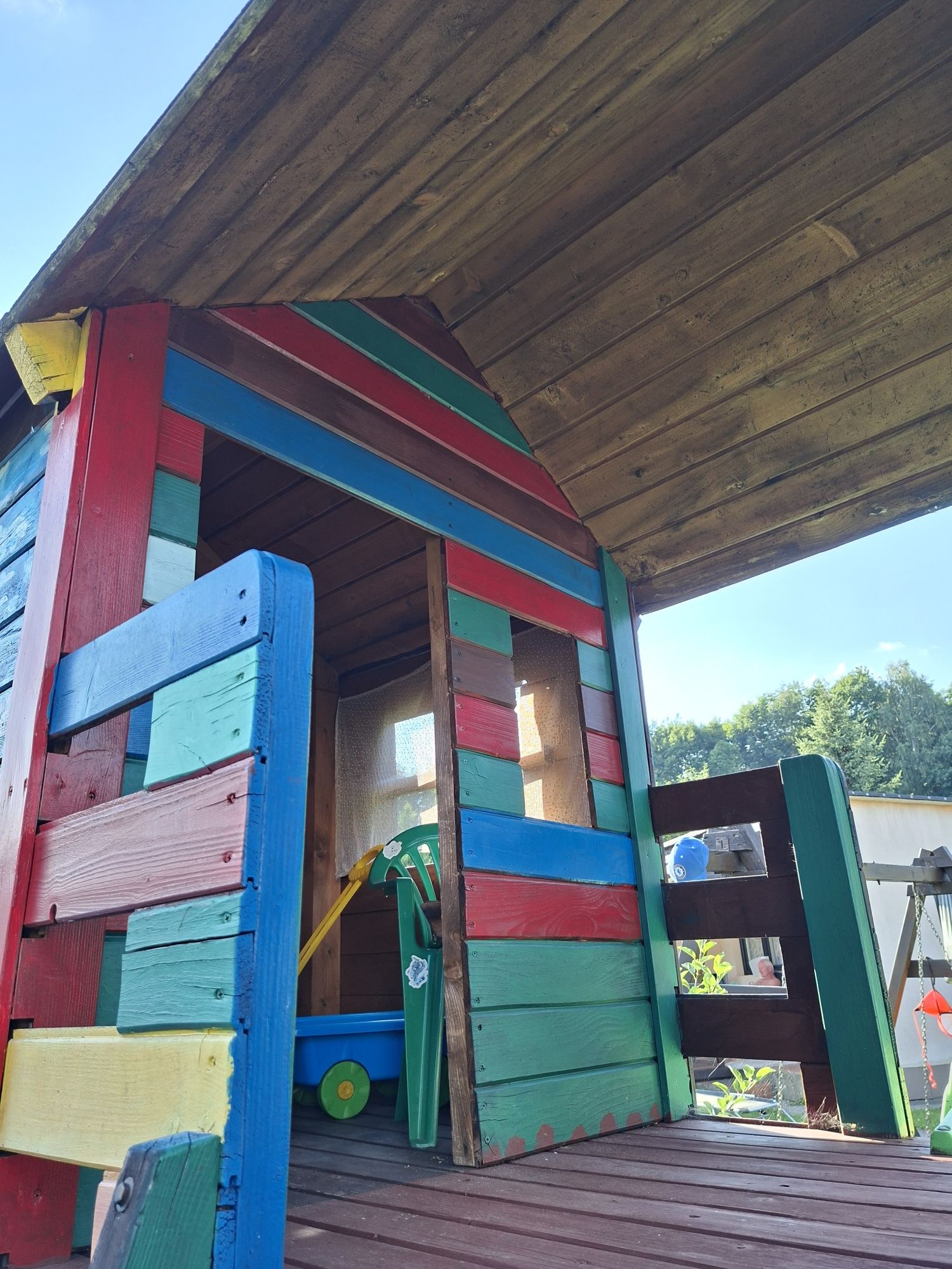 Drewniany domek na działkę