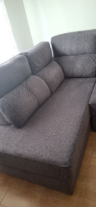 Sofá Top em tecido cinzento escuro