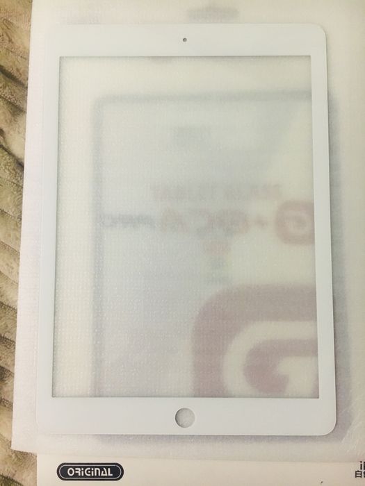 Скло корпусу Ipad air 2 біле з ОСА плівкою