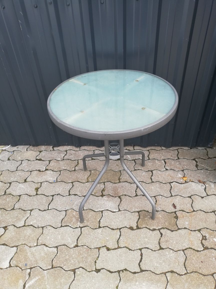 Stół stolik ogrodowy szklany z Niemiec