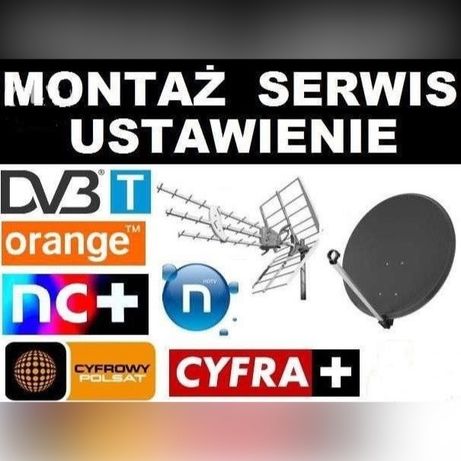 Montaż, serwis, ustawienia anten sat. i TV naziemna