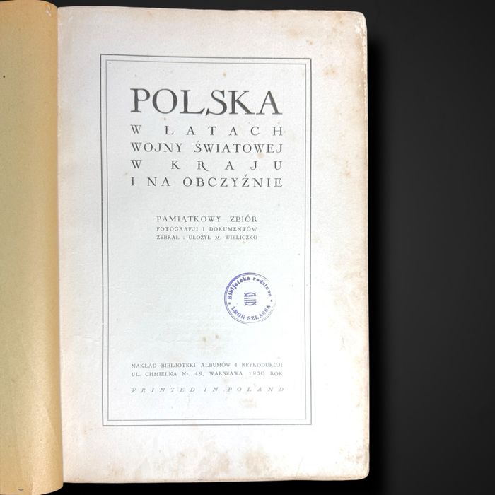 Polska w latach wojny światowej w kraju i na obczyźnie j5/092762