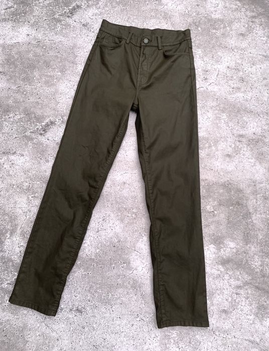 Женские кожаные брюки штаны Massimo Dutti S/M с напылением под кожу