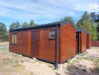 Komfortowy domek letniskowy mobilny 7,1x3,0m - gotowy do zamieszkania