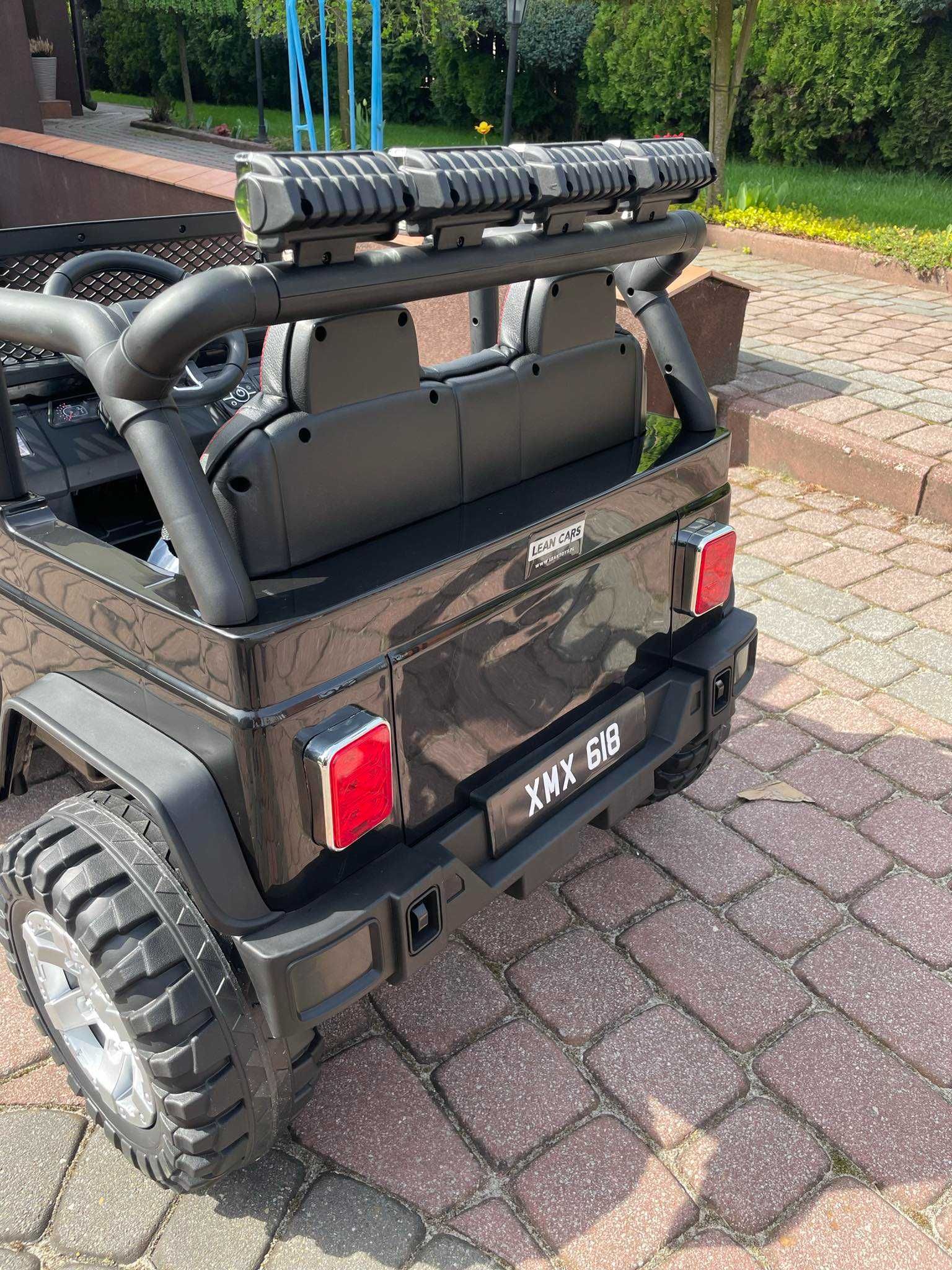 NOWY DUŻY Dwuosobowy samochód na akumulator dla 2 dzieci JEEP 4x4 auto