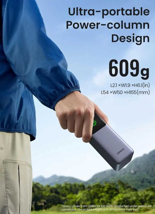 Повербанк UGREEN PB722 Nexode 25000mAh 200W (35525) з дисплеєм!