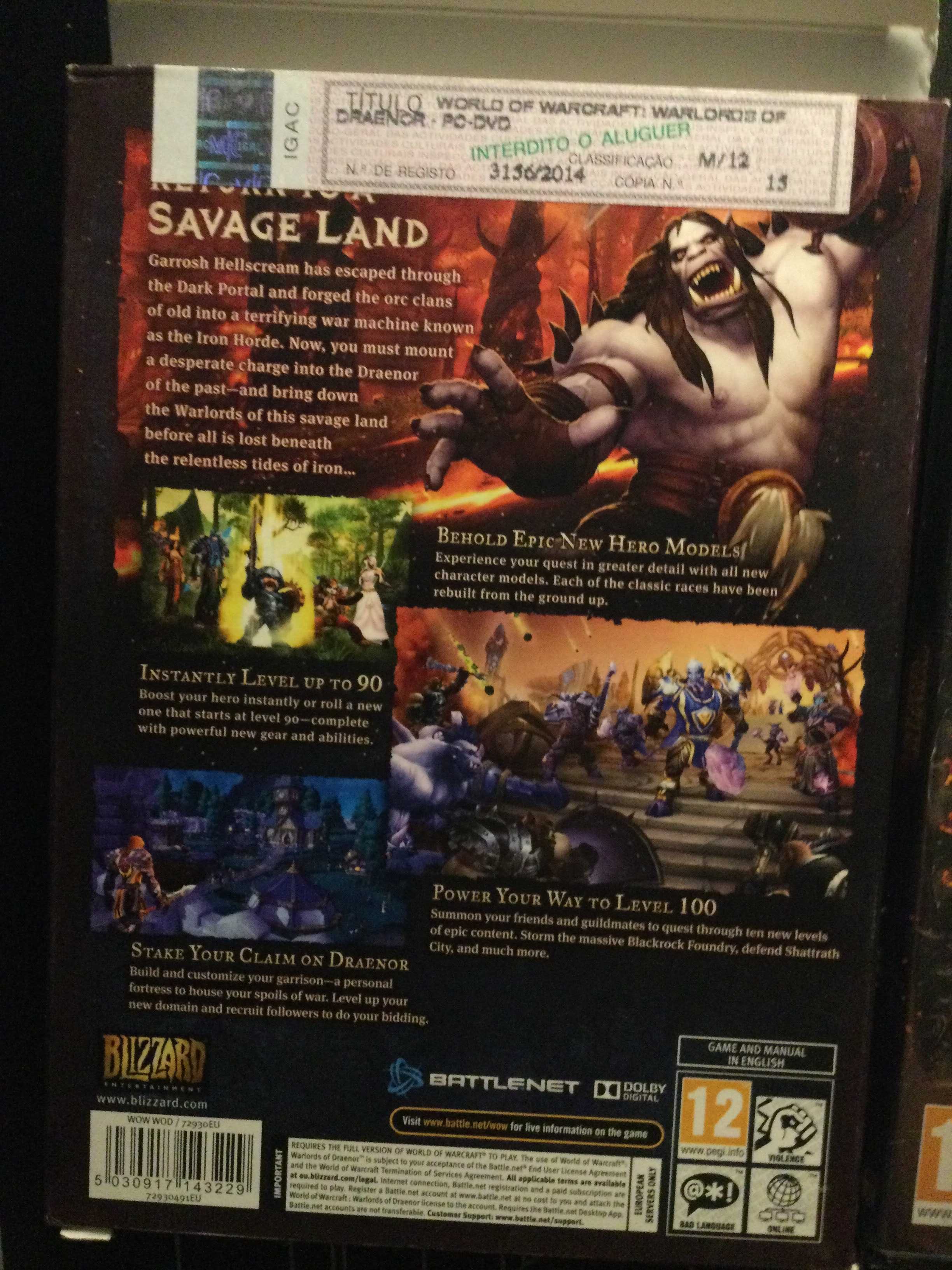 World of Warcraft: Warlords of Draenor Expansion - PC (selado)