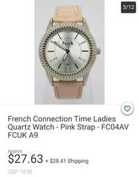 Женские наручные кварцевые часы French Connection Pink Strap FC04AV