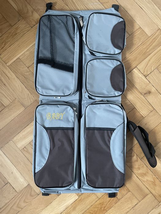 3w1 torba na pieluchy, podróżna gondola i mata do przewijania