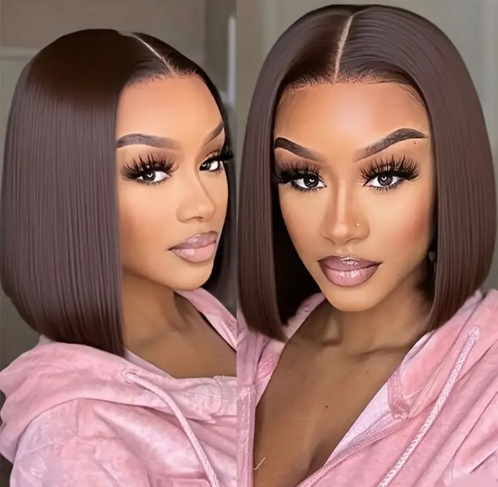 Парик черный каре