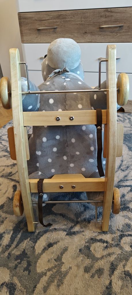 Kinderkraft konik z funkcją jeździka gray