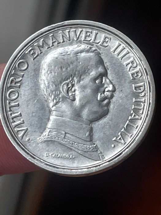 moeda em prata 1914 2L Itália