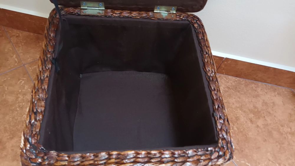 Puf trawa morska i eko skóra