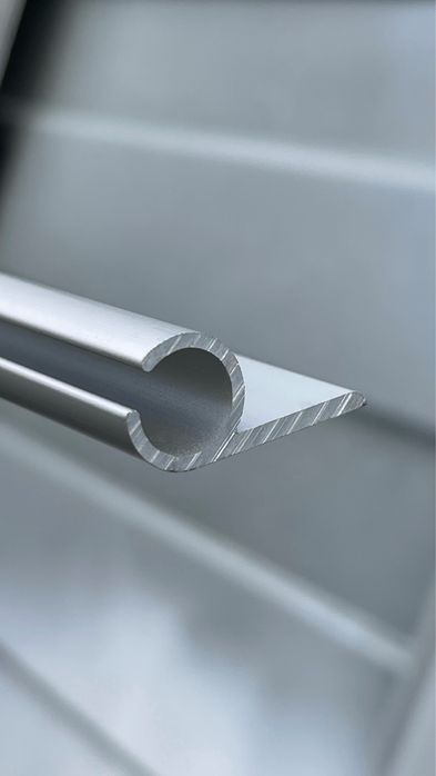 Профіль лікпаз алюмінієвий анодований одинарний під кедер, маркіза