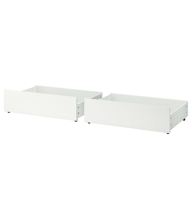 2 Caixas de arrumação para cama MALM / gavetão