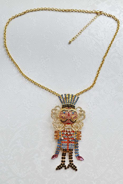 Брошь кулон щелкунчик Kirks Folly брошка