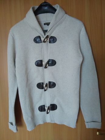 Elegancki szwedzki męski sweter rozpinany, 100% Bawełna, Rozmiar M