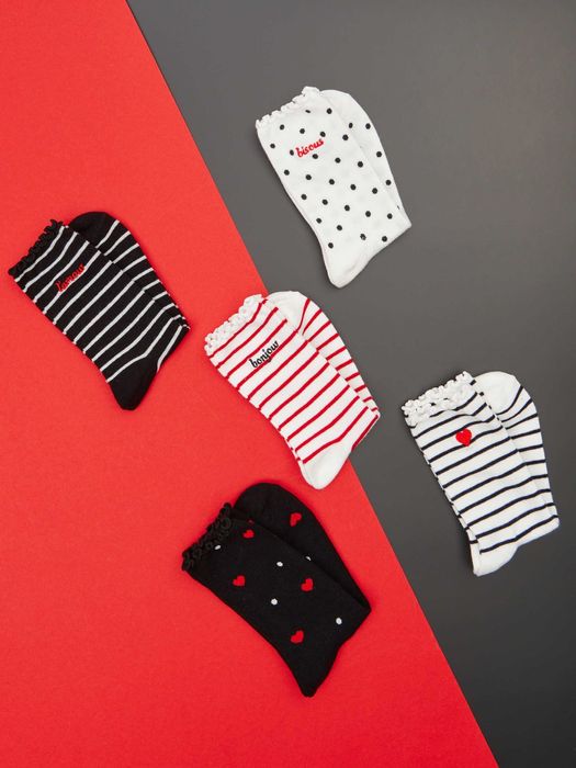 Набір жіночі високі шкарпетки 5 пар sinsay