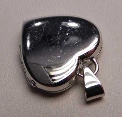 Srebrna zawieszka sekretnik serce gwiazdka. Srebro rodowane