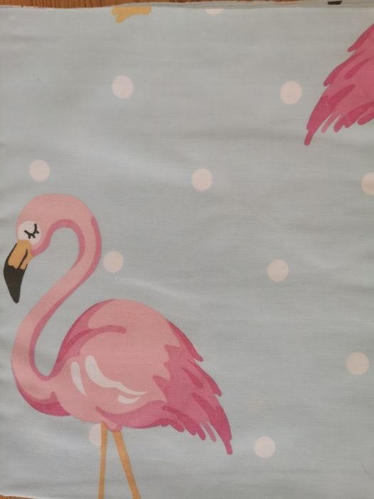 Zasłony do pokoju dziecięcego. Flamingi. Dlug. Około 185 cm.