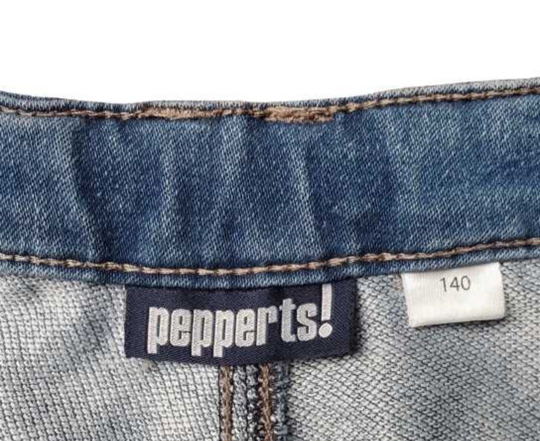 Spodenki jeansowe niebieskie szorty Pepperts rozm.140