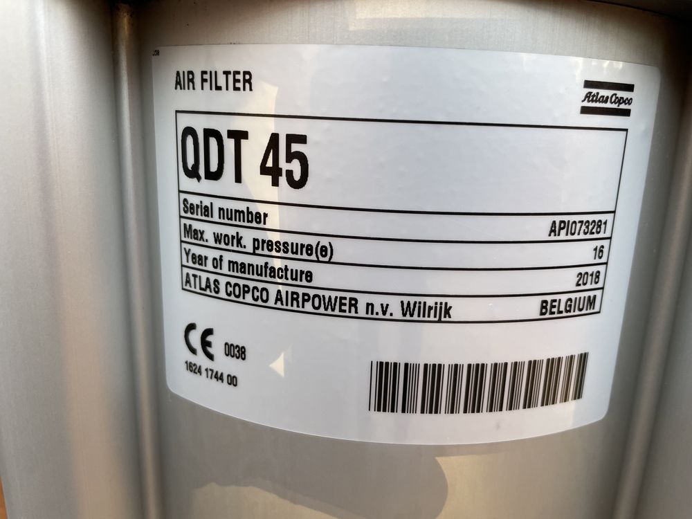 Atlas Copco QDT45 Filtr oparów oleju Kompresor Sprężarka Profesjonalny