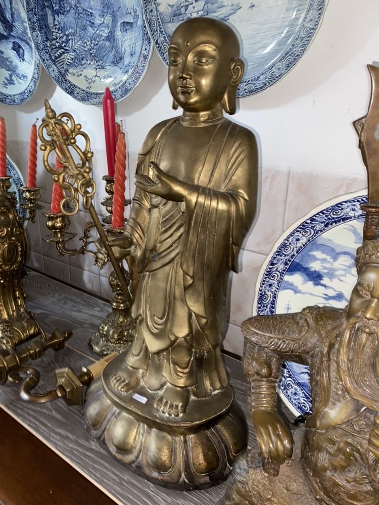 Антикварный бронзовый Будда