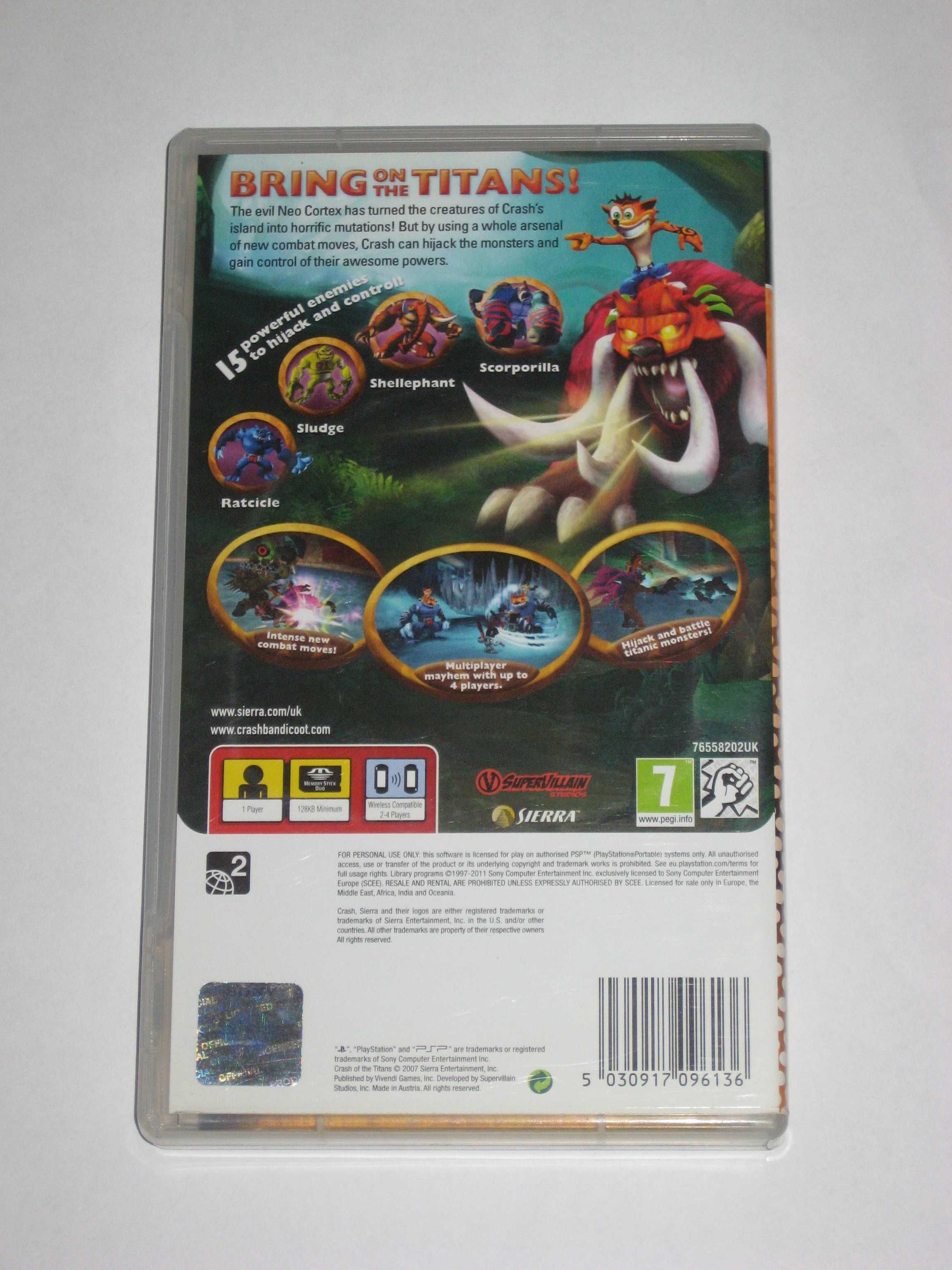 Gra Crash Of The Titans PSP bdb 3xA! PSP! bdb!