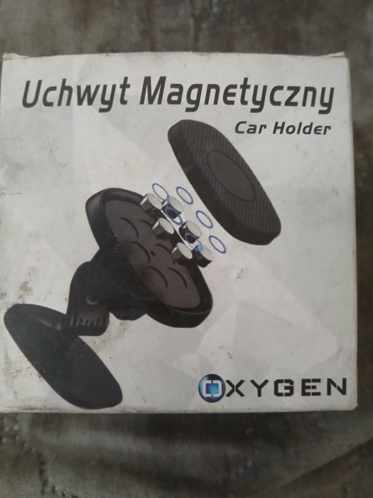 Uchwyt magnetyczny na deskę do telefonu nowy opakowanie przybrudzone