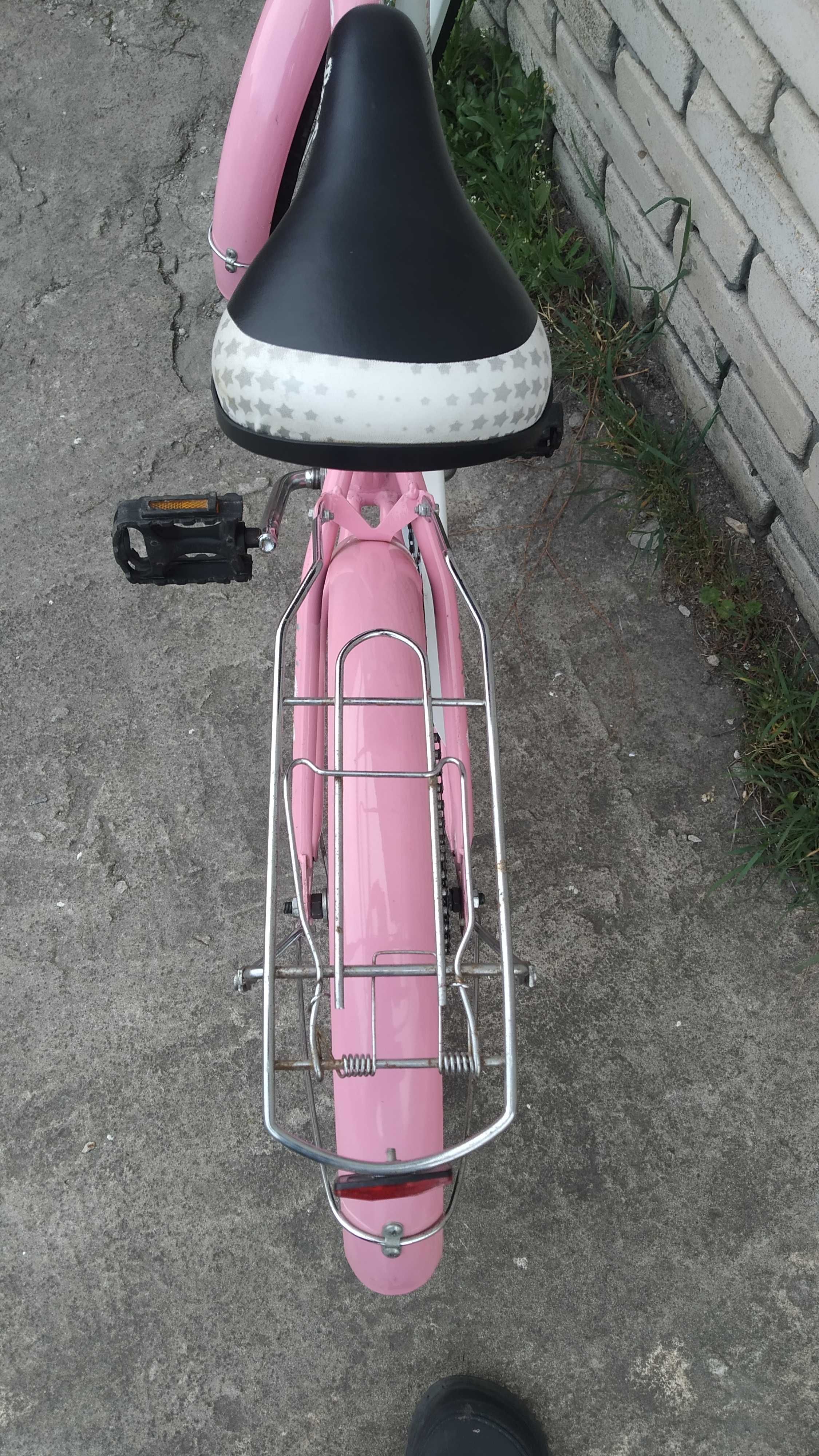 Велосипед для дівчинки 6-9 років, колеса 20 дюймів  (Рожевий)