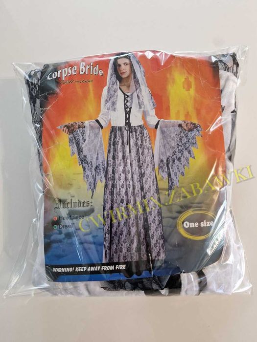 Halloween Karnawał przebranie kostium sukienka maxi ,uni S M L