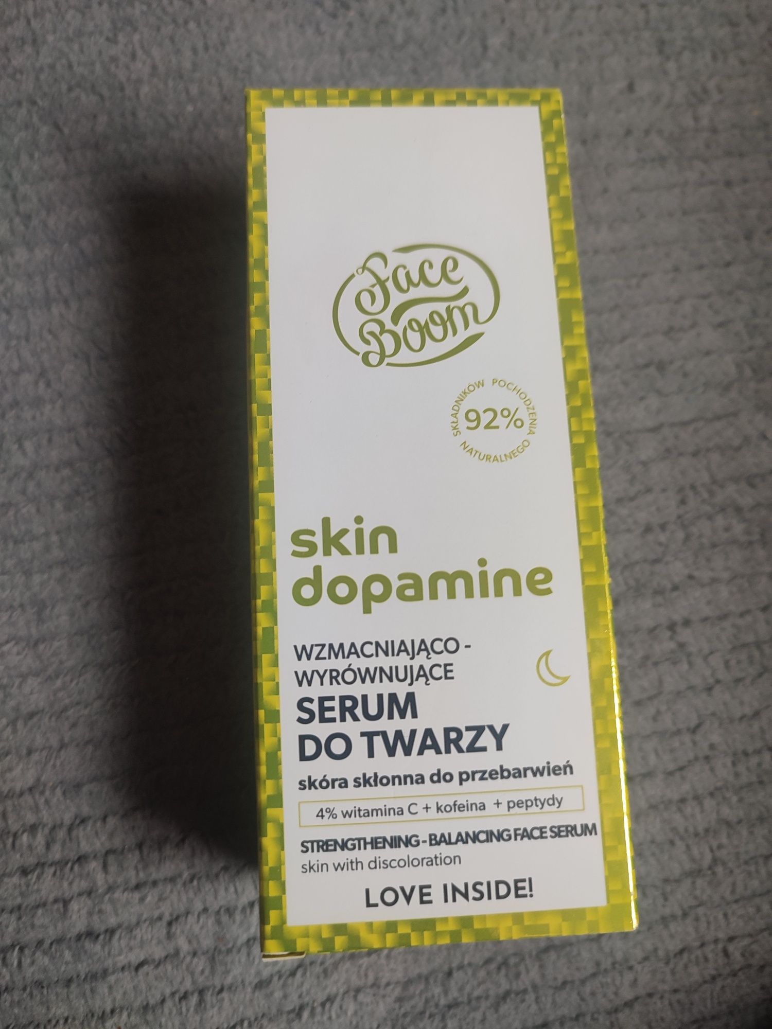 Face boom skin dopamine wzmacniająco+wyrównujące serum do twarzy