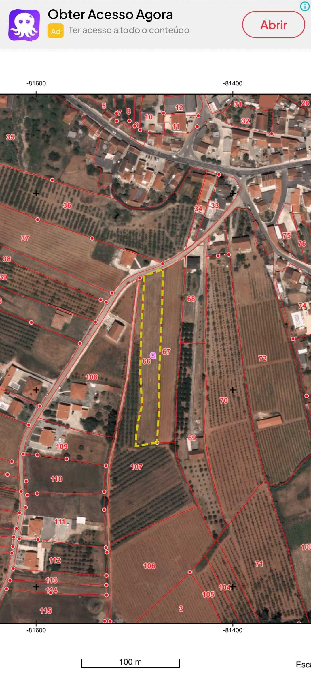 Terreno urbano viável para 2 casas